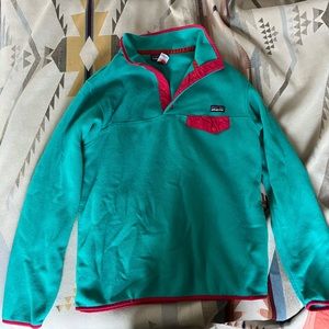 Patagonia Synchilla Women’s Vintage Teal with Hot Pink